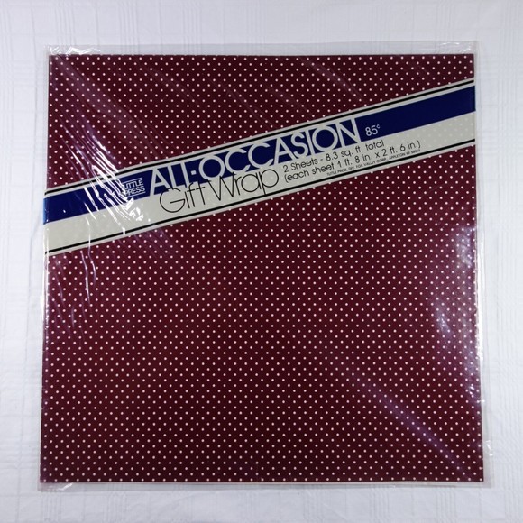 Tuttle Press All Occasion Gift Wrap Lot of 6 packs w/ 2 sheets 20x30 VTG NOS - Picture 5 of 14